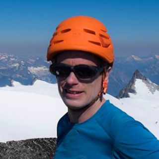 On the summit of Snowfield Peak, July 4, 2015.  Photograph by Bing Gao.