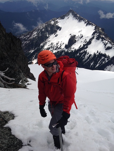 On Unicorn Peak, May 17, 2015. Photograph by Bing Gao.